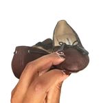 Vanessa Noel Leather Brown Suede Kitten Heel Pumps Career Shoes SIZE 7.5 Photo 5