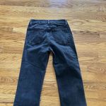 frame denim Frame Jeans Le Crop Mini Boot Cut Womens Size 26 High-Rise Stretch Black Raw Hem Photo 2