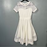 NWT Dolly and Dotty Tess Lace Embroidered Twirl Dress Rockabilly Retro Women’s 4 White Photo 2