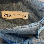 ZARA Denim Wide-Leg Trousers size XL Photo 4