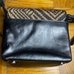 Patricia Nash  Leandra Black Tan Leather Tribal Weave Flap Crossbody bag Photo 2