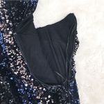 Free People āGlitter & Gold Sequin Velvet Midi Dress Blue Black Size Mediumā New Photo 10