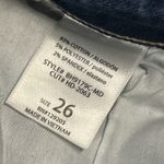 Bohme Jeans Womens 26 High Rise Wide Leg Cropped Blue Denim Medium Wash Stretch Photo 3