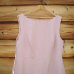 Mac Duggal 11853 Pink Crepe Sleeveless Midi Dress With Flower Beading Photo 8