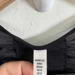 Athleta  Bakasana Tank Top Black Ruched Mesh Size Small Photo 2