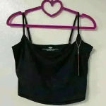 SKIMS  Fits Everybody Crop Cami Onxy Size Large new sealed Photo 0