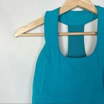 Lululemon Scoop Neck Luon Athletic Tank Top Surge Teal Blue 8 Photo 4