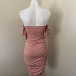 SheIn Women’s Blush Pink Sparkly Bodycon Dress, Small Photo 6