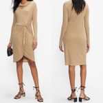 Ted Baker Beige Neyda Jersey Drape Dress US Size 4 *READ notes below Photo 2