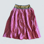 For The Republic Pink Floral Print Maxi Skirt India Cotton Size 10 Photo 0