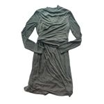 M.M. LaFleur Morgan Black Long Sleeve Wrap Dress Career Office Chic Size 10 Photo 8