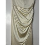 S'edge Elsa Satin Midi Dress Marshmallow Cream Size Small NWT New Years Bridal Photo 4