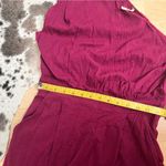 Free People Burgundy Avery One Shoulder Jumpsuit Size 6 NWOT Photo 6