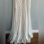 Mac Duggal  White One-Shoulder Gown with Feather Detail, size 8 NWT Photo 10
