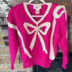 Jaclyn Smith Vintage Bow Sweater with pearls Photo 0