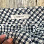Maurice's Navy & White Gingham Shorts, Women's Size 7/8 Photo 3