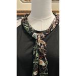 DUO DUO HI/LOW Sheer EMBROIDERED Top LG Tie Front Open Back Coquette Girly Goth Black Photo 2