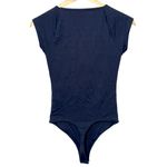 Abercrombie & Fitch NEW  Black Nylon Sweetheart Cap Sleeve Bodysuit Top Size XS Photo 3