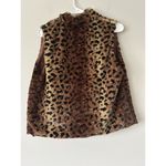 Betsey Johnson Betsy Johnson Faux Fur Leopard/ Cheetah Print Vest Size Small Unique & Bold Photo 1