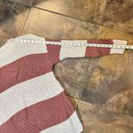 Old Navy Stitchy Pink Stripe Sweater Tunic XL Photo 3