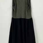 Anthropologie Anthro Dolan Left Coast Collection Sienna V-Neck Tank Dress Size L Green Black Photo 3