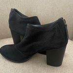 Chocolat Blu , Black Suede Ankle Boots, with back zipper, S53 Photo 0