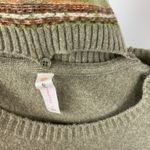 Anthropologie Daily Practice by  Moss Fair Isle Turtleneck Sweater Dress Large Photo 11