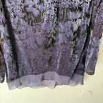 Fade Vintage 90s Grunge Top Large Velvet Burnout Whimsigoth Witchy Shirt Purple Photo 2