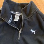 PINK - Victoria's Secret Black VS quarter zip size S Photo 3