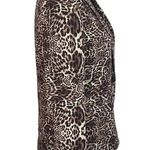 The Kooples leopard print crepe one button drapey blazer size XS Photo 3