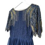 ASOS Virgos Lounge Lena Navy Beaded Maxi Dress Size 6 Photo 5