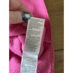 J. Crew Sweatshirt Women Size Large Quilted Sherpa Fleece Snap Pullover Preppy Pink Photo 7