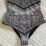 O'Neill O’Neill boho floral plunge v neck strapy low back one piece swimsuit small​​ Photo 2