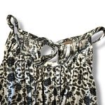 Free People  Black & Ivory Smocked Halter Mini‎ Dress XS Boho Festival Style Photo 4