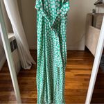 Faithfull the Brand  midi green floral dress size S C8 Photo 2