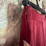 Commense Oversized Satin Wide Leg Dress Pants burgundy size M Purple Size M Photo 4