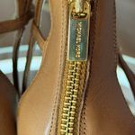 Michael Kors  Jaida Gold and Brown Leather Strappy Heels size 9.5 new Photo 5
