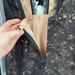 NWT The Jetset Diaries Zodiac Long Sleeve Lace Mini Dress Black Size Small Tan Photo 4