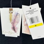 Jessica Simpson Rose Bay Textured Tie-Front Tankini Top M Black New Photo 6