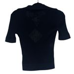 NEW NWT Patou Ribbed Knit Cotton Polo Shirt In Navy Blue Size M Photo 6