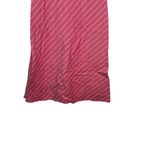 J.Crew  Women Dress Petite V Neck A-Line Midi‎ Sleeveless Striped Pink White P6 Photo 1