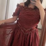 Unique Vintage Princess Rose Pearl Layered Ball Gown Dress Photo 1