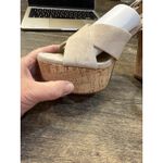 Veronica Beard  Lucille Ecru Beige Suede Cork Platform Sandals‎ Pumps Size 10 Photo 13