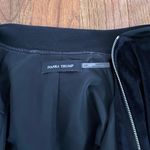 Ivanka Trump NWOT black zip up velvet velour bomber Photo 2