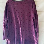 Lane Bryant  pullover  Sweater Purple with black polka dits Dots sz 22/24 Photo 2