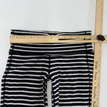 Athleta  Leggings Womens X Small Black White Stripe‎ Chatarunga Capri Crop Photo 7