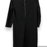 Gap  womens size XS plain black dress 3/4 sleeves knee length funeral church Photo 7