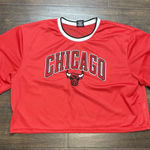 Ultra Game Women's Chicago Bulls NBA Jersey Crop Top Embroidered Sz XL RED Photo 0