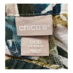 Chico's ‎ LEAF WIDE LEG PANTS ELASTIC WAIST LINEN DRAWSTRING GREEN WOMEN'S SIZE 2 Photo 9