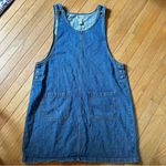 Arizona Jean Company Vintage Denim Jumper Dress Womens 18 Blue Sleeveless Size 18W Photo 7